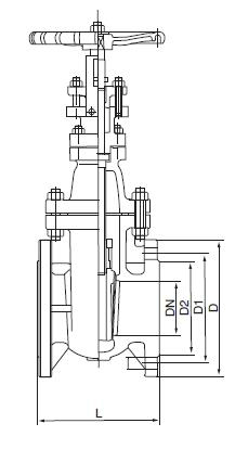 DIN F4 Non-Rising stem cast stem gate valve